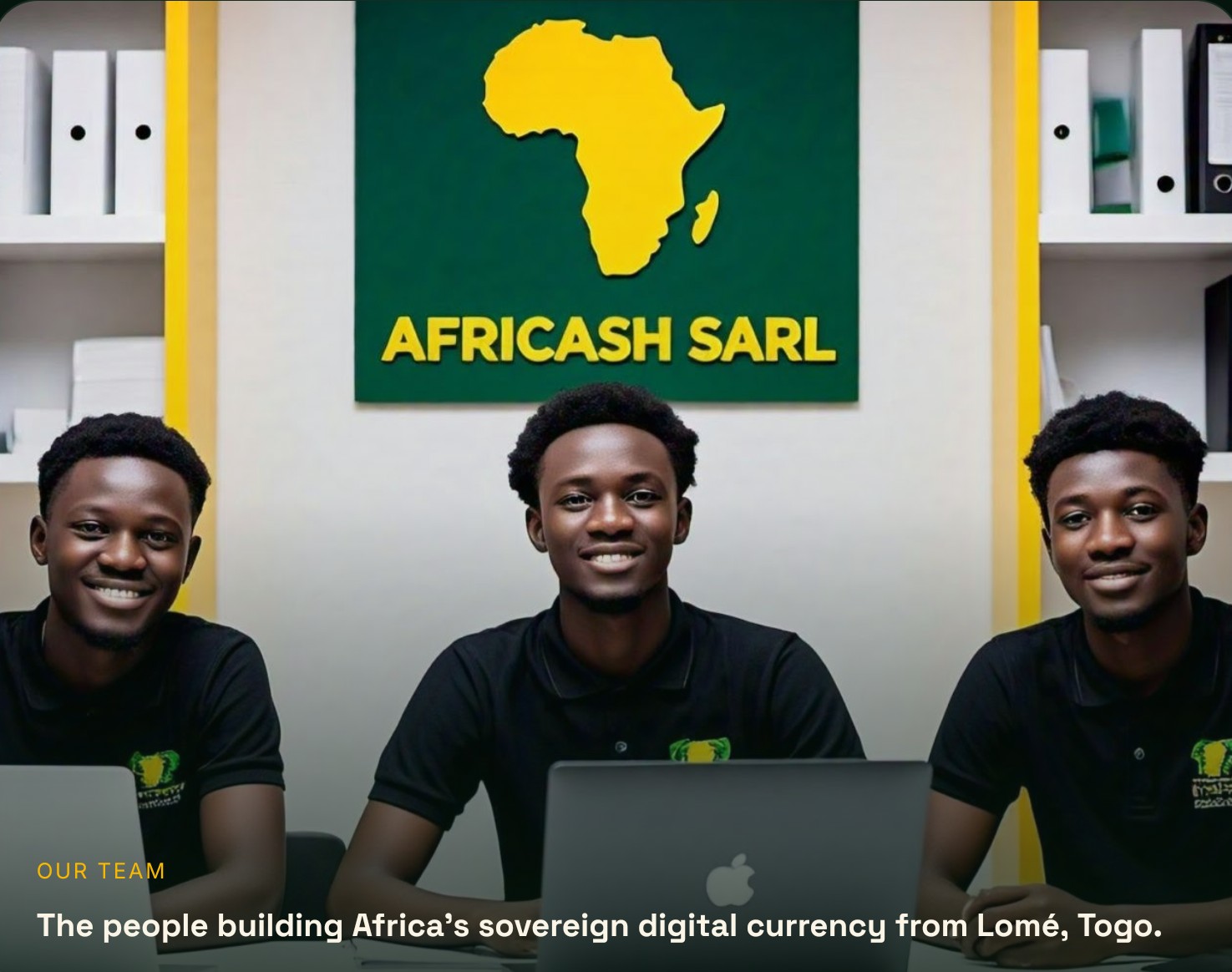 L'équipe Africash à Lomé, Togo